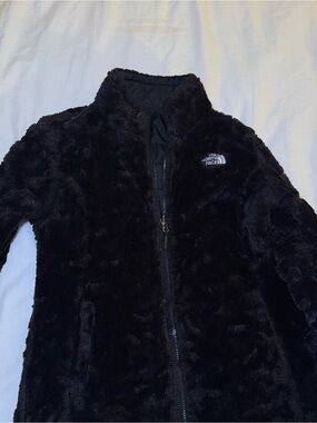 The North Face Black Reversible Puffer Fleece Jacket